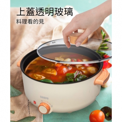 「SAMPO 聲寶」 3L日式多功能蒸煮料理鍋