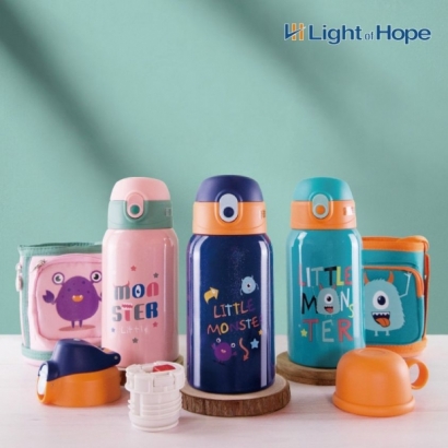 【Light of Hope】輕巧真空不鏽鋼保溫瓶 450ML